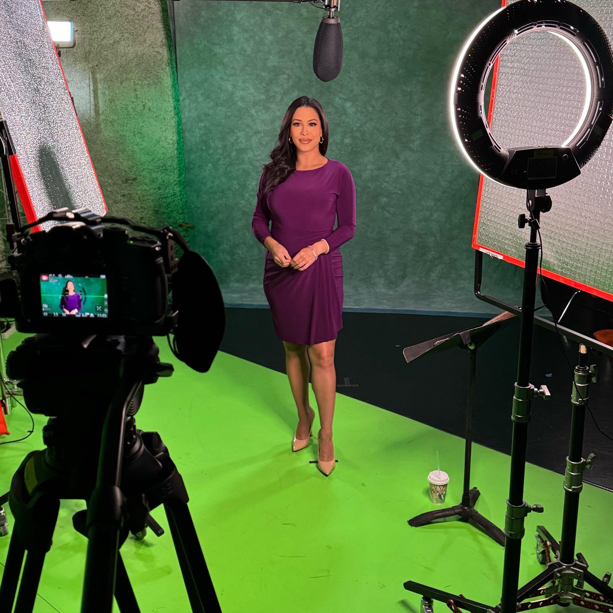 Happy Friday! Just wrapped up a promo shoot teasing my report I’ve been working on — airs Thursday! <a href="/CBS12/">WPEC CBS12 News</a>