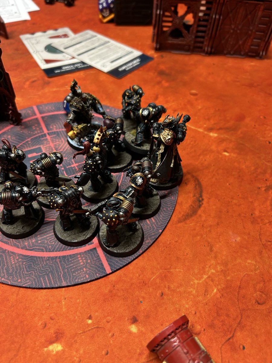 averagepaints's tweet image. Be’lakor and friends went on a Space Marine purge last night with a really fun game vs a combined Space Wolves / Blood Angels Twilight Crusade. I really enjoyed playing Shadow Legion with Daemons, CSM and a Knight for that classic Disciples of Be’lakor feel! #WarhammerCommunity