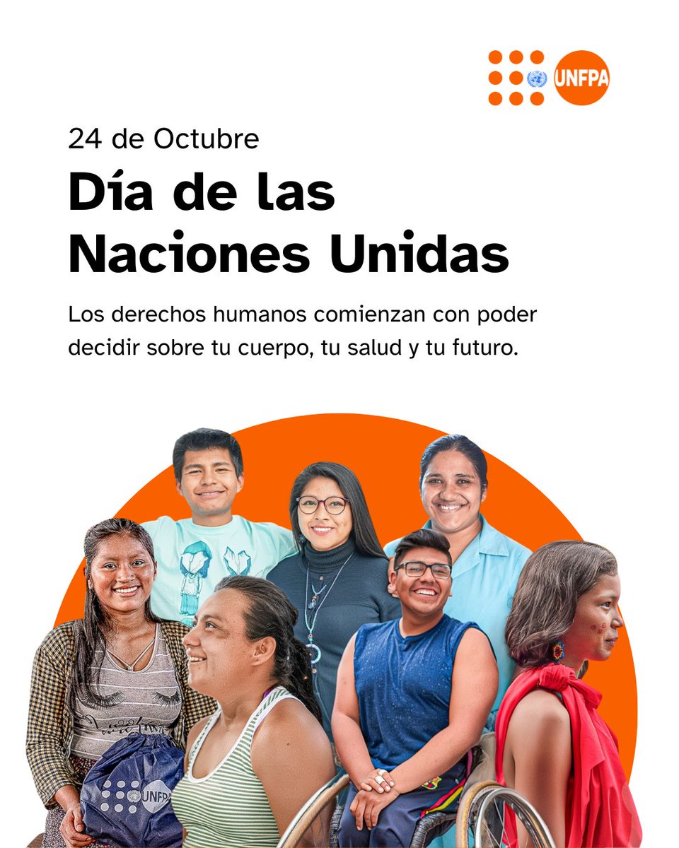 🌍 Día de las Naciones Unidas | 24 de octubre

Hoy reafirmamos nuestro compromiso con los derechos humanos, la igualdad de género y la Agenda 2030 para el desarrollo sostenible.

En el Perú, el UNFPA contribuye para que niñas, adolescentes y mujeres jóvenes puedan ejercer su