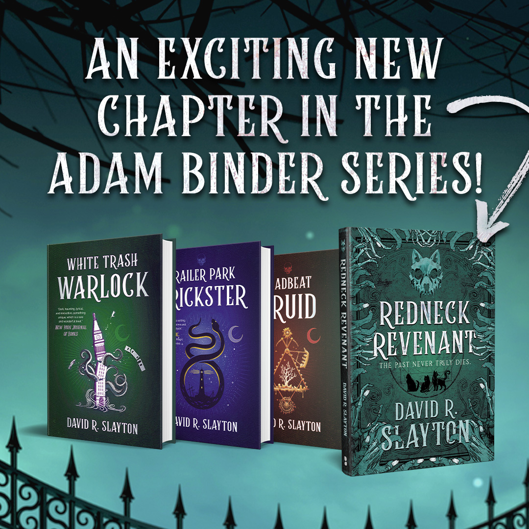 BlackstoneAudio's tweet photo. With revenants rising, Adam continues to blur the lines between the magical and the mortal. 💀

✨Take a peek inside #REDNECKREVENANT —the newest, darkest, and most emotional chapter yet in @drslayton's beloved #AdamBinder series (pub: 10/28)!

📖Preorder:
https://t.co/Ssl45ji1mm https://t.co/OEdxYIEhST