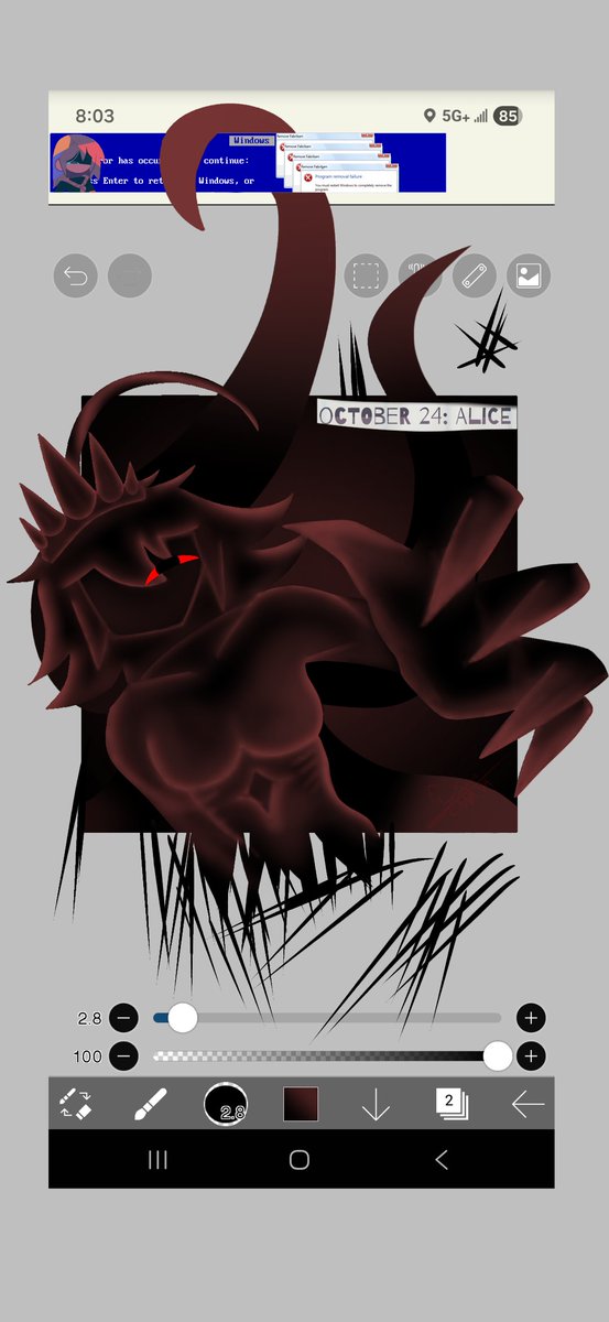 Tysonthemaskian's tweet image. Day 24!! With and without render:) #FPEtober