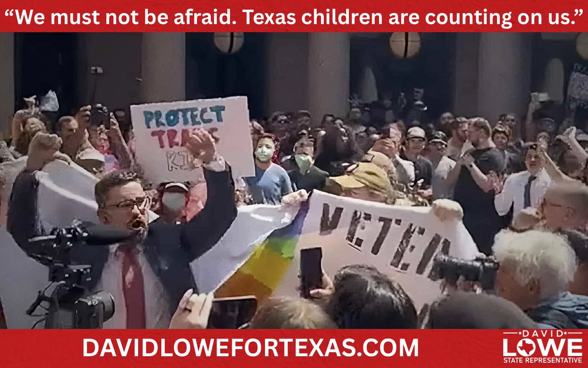 DavidLowe4Texas's tweet image. Even before I was elected, I was already going toe-to-toe with those who want to harm children for their own sick ideology, and I’ll never back down from defending Texas children. #txlege