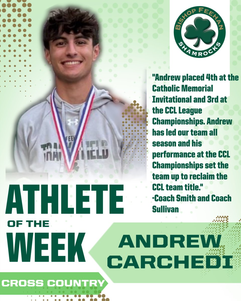 Congratulations to this week's Athletes of the Week! 
<a href="/Feehan_XCTrack/">Bishop Feehan XC | Track</a>