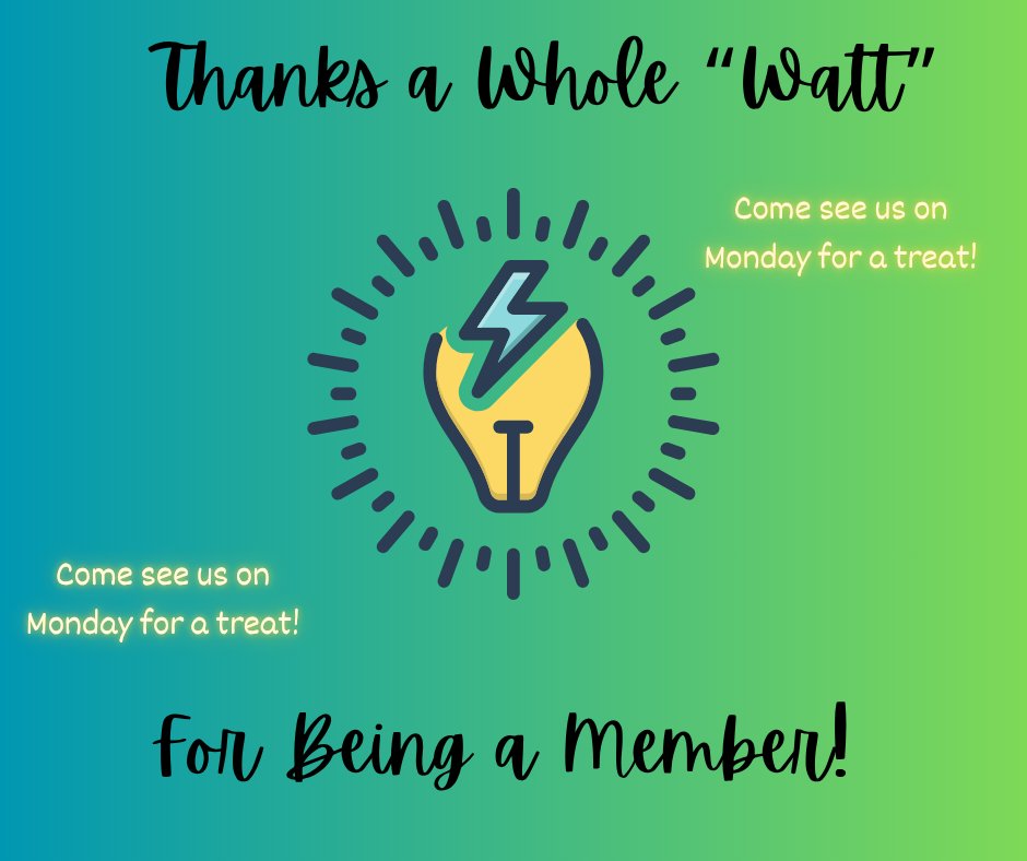 We appreciate YOU, our member-owners of all ages! In celebration of National Co-Op Month, we have been celebrating each Monday in SYEMC's lobby. Monday, October 27, will be our final celebration. Come see us to spin the wheel of prizes! The lobby will be open from 8 a.m. - 5 p.m.