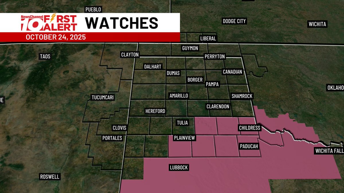 FIRST ALERT: A Severe Thunderstorm Watch has been issued until 10/24 7:00PM CDT
Stay tuned for updates from the First Alert Weather Team!