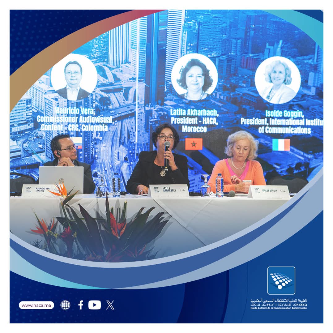 La présidente de la <a href="/HACAMOROCCO/">HACA</a> a souligné que «la désinformation représente désormais un risque systémique croissant», lors du Forum International des régulateurs organisé par l'<a href="/The_IIC/">The International Institute of Communications</a>, en partenariat avec la <a href="/CRCCol/">CRC Colombia</a>.
haca.ma/fr/node/7962/