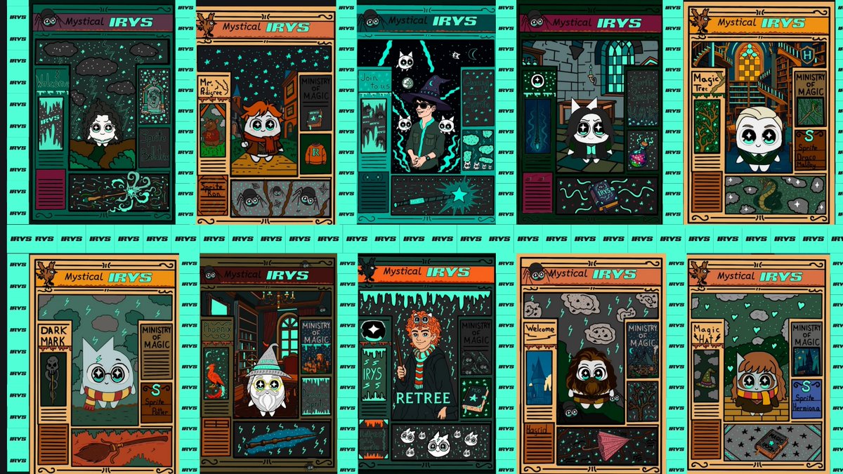 Cryptic_haruto's tweet photo. Hirys ! Friends, I want to show you my collection (Mystical @irys_xyz  ). I think it turned out pretty well and interesting. Thank you for viewing these works! @xaitoshi_ @quang250802 @josh_benaron @DMacOnchain @misterwestwolf @lew_xyz @retreeq_ @Rez_aahmadi https://t.co/5xufixHNIf