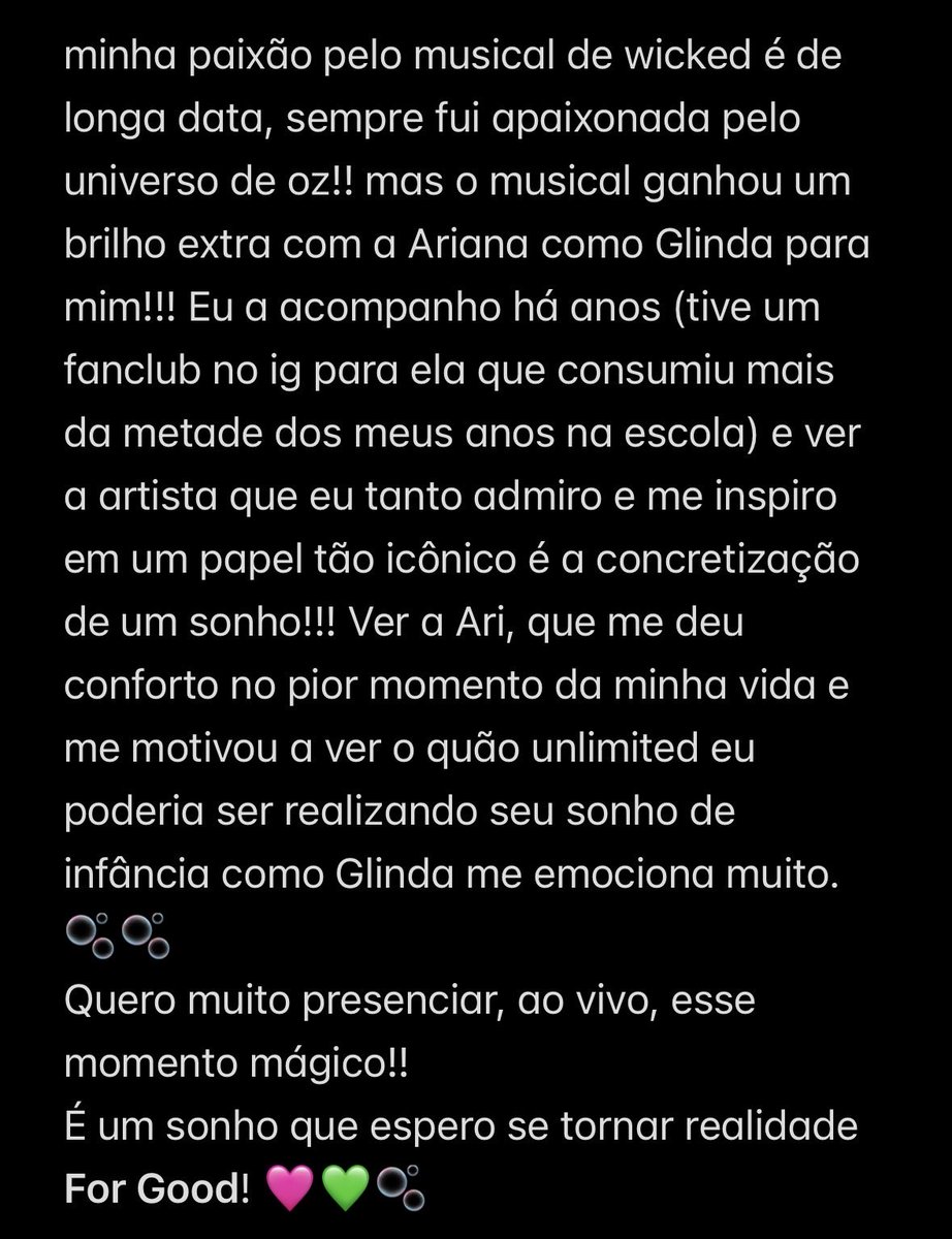 monlightbb's tweet photo. é um sonho que espero que se torne realidade for good 🩷💚🫧#EuNaPremiereDeWicked @wickedmusicalbr @UniversalPicsBr https://t.co/smjJEHBu4l