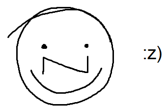 i think i just invented a new emoticon say hello to it