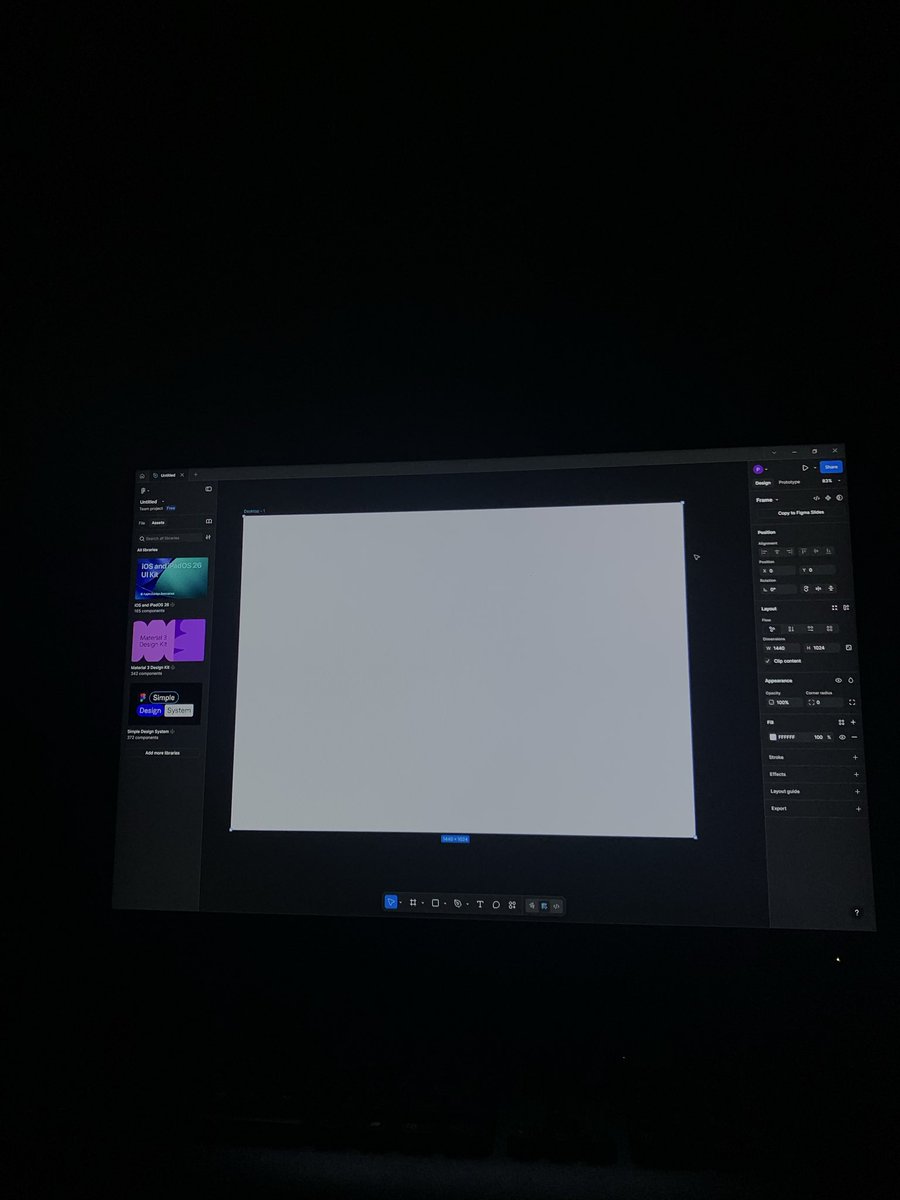 _Mukaria's tweet image. Where it all starts, one blank frame and a vision that hasn't been visualized yet.
The toughest part isn't designing, it is deciding what belongs where.🎨
#Figma #UIDesign