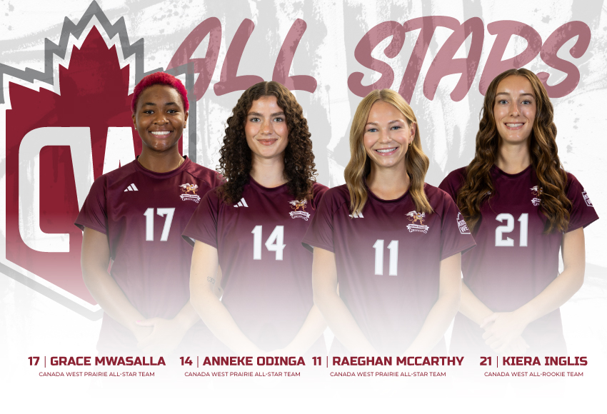 W⚽️| ALL-STARS
<a href="/Griffins_WSOC/">MacEwan Griffins Women's Soccer</a> program reaches 25 CW all-star milestone and continues longtime streak of having a CW all-rookie team member going back to 2017.
Congrats to Grace Mwasalla, Anneke Odinga, Raeghan McCarthy &amp; Kiera Inglis!
#GriffNation

STORY➡️macewangriffins.ca/sports/wsoc/20…