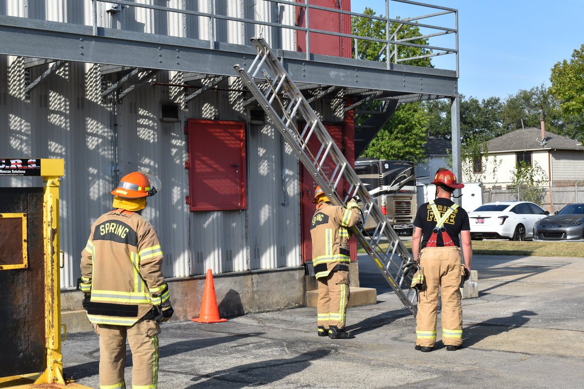 Spring Fire's newest cadets end their second week of orientation reaching for new heights.

#firefighters #training #ladders #springtx