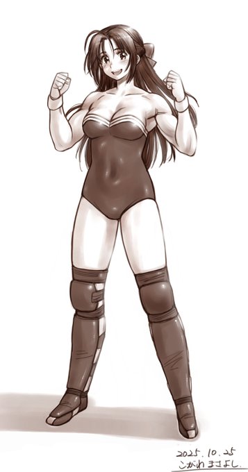 習作124:武藤めぐみさん(レッスルエンジェルス 