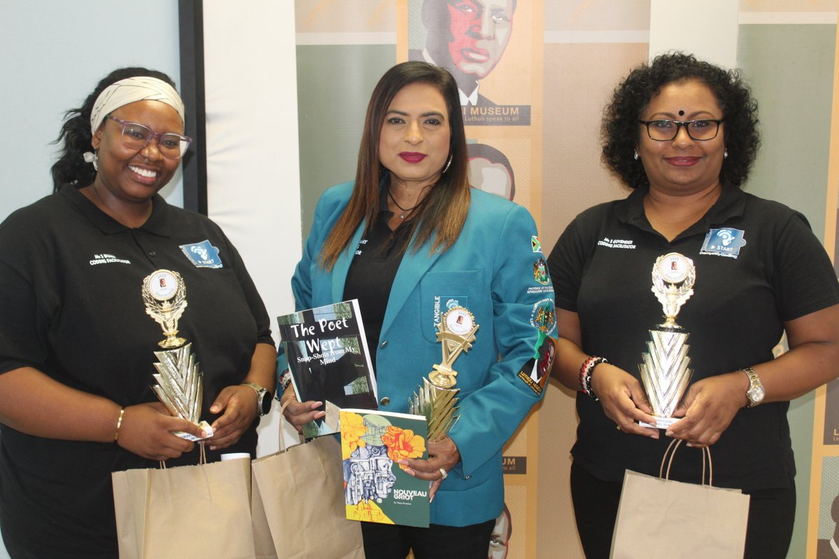 LuthuliMuseum's tweet image. ๐ On 9 Oct 2025, the Luthuli Museum honored iLembe schools for their achievements in the Tangible Africa World Cup 2025! ๐๐ Congrats to our champions: ๐ฅ Stanger Manor Primary โ 1st Overall, Stanger Manor Secondary โ 2nd, Mbekamuzi Secondary โ132 out of 340! ๐ซ #Coding4Mandela