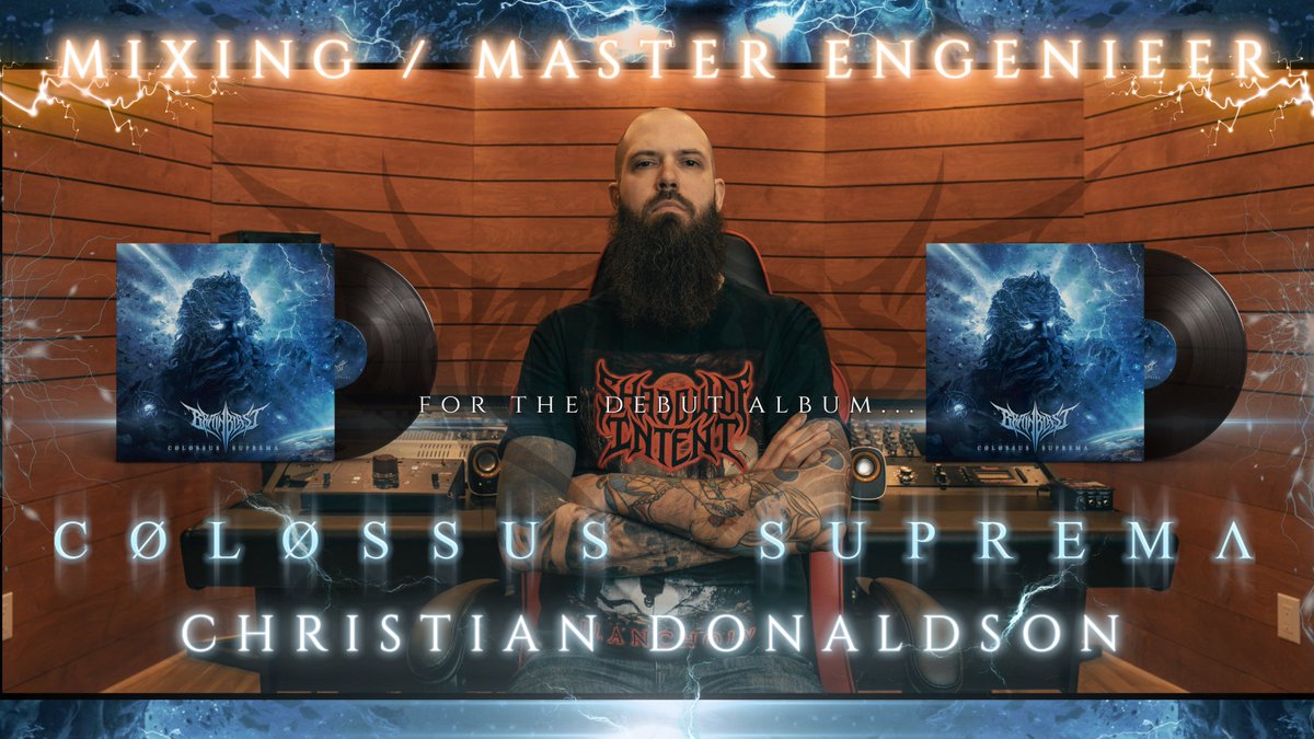BRAINBLAST_BAND's tweet image. ⚠️ FINAL ALBUM ANNOUNCEMENT!!! ⚠️

We’ve joined forces with @Christdonaldson of #Cryptopsy !!!

known for his work with Beyond Creation, The Agonist, Suffocation, and more who mixed &amp;amp; mastered our debut COLOSSUS SUPREMA. 🎛️🔥

🔥Out 1 1 . 1 1 . 2 5  🔥

#Brainblast #Colossus