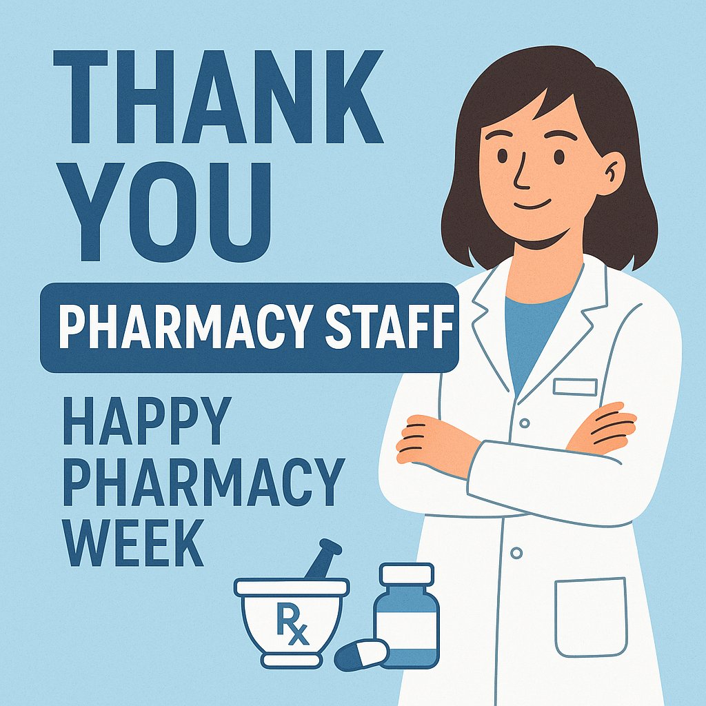 InstyMeds's tweet photo. As we close Pharmacy Week, InstyMeds wants to say thank you for all that you do — today and every day. 💙💊

We’re proud to support pharmacy professionals who make healthcare safer, more accessible, and compassionate.

#PharmacyWeek #ThankYouPharmacists #InstyMeds https://t.co/Qa8RE6qJWh