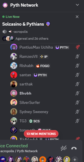 THE CEO OF <a href="/Solcasinoio/">Solcasino.io</a> With US LIVE ON <a href="/PythNetwork/">Pyth Network 🔮</a> Discord 🔥🔥🔥