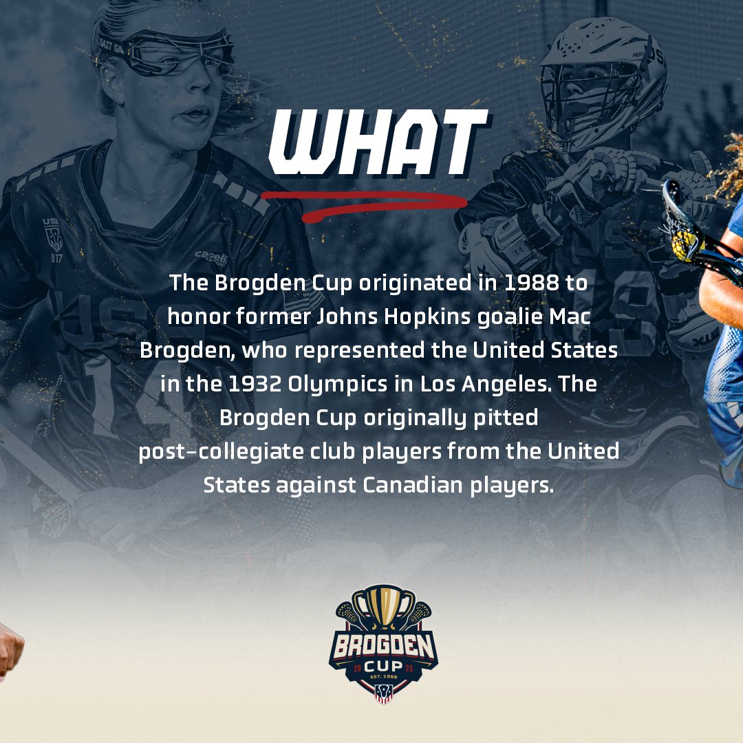 The historic Brogden Cup kicks off today as U.S. Youth National teams face Team Ontario and Haudenosaunee Nationals as some of the best international youth players compete for the Cup. 🏆 

Stream live today at 5PM ET on USA Lacrosse TV.