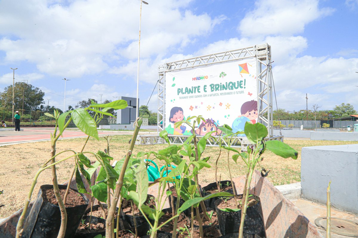 GovernoMA's tweet image. ✨Brincar também é cuidar do futuro!
O Governo do Maranhão realiza, nesta sexta (24) e sábado (25), o “Plante e Brinque”, ação educativa que une diversão, aprendizado e sustentabilidade. 

#MaranhãoSustentável #Segov #GovernoMA