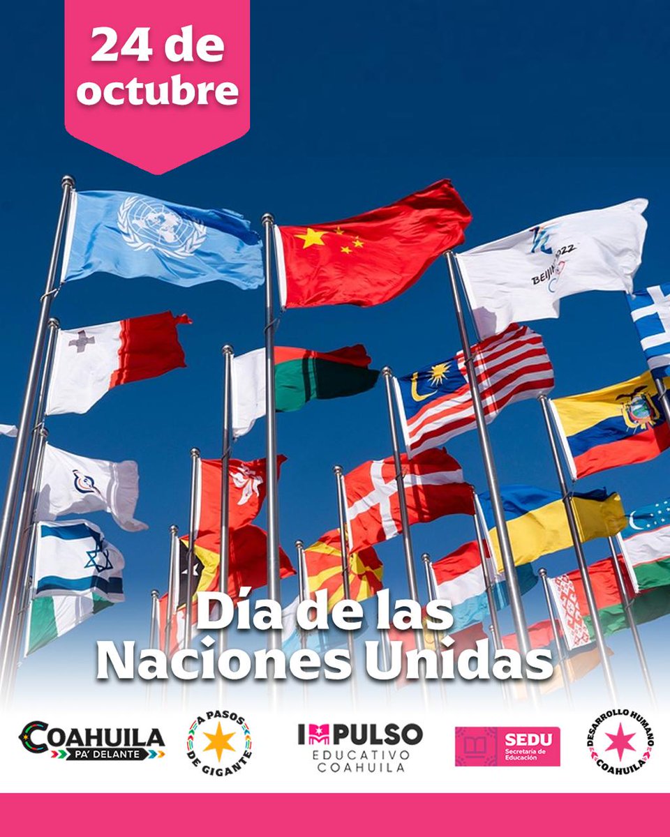 Celebramos el compromiso de los países por construir un futuro de paz, justicia y cooperación.
La educación es uno de los pilares fundamentales, pues promueve la igualdad, la comprensión entre los pueblos y el desarrollo sostenible.
#CoahuilaPaDelante #APasosDeGigante