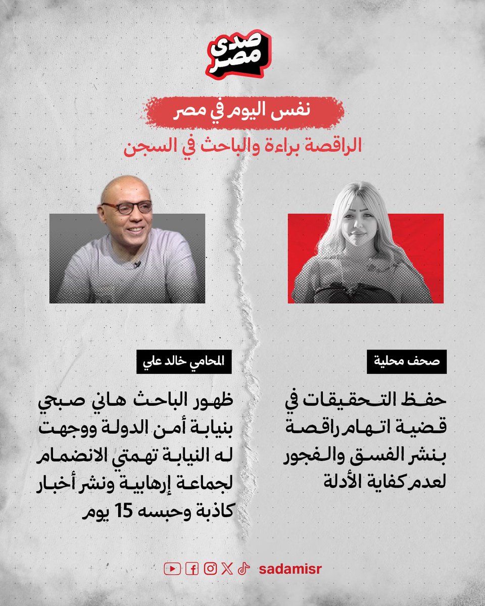 sifwahed2's tweet photo. احنا عايشين في بلد الراقصه فيه درجه اولي 
والباحث علي المعتقل 
والشباب اللي بيحب البلد في السجون 
#انس_هو_الشعب_الحقيقي https://t.co/TuHsgH0pDN