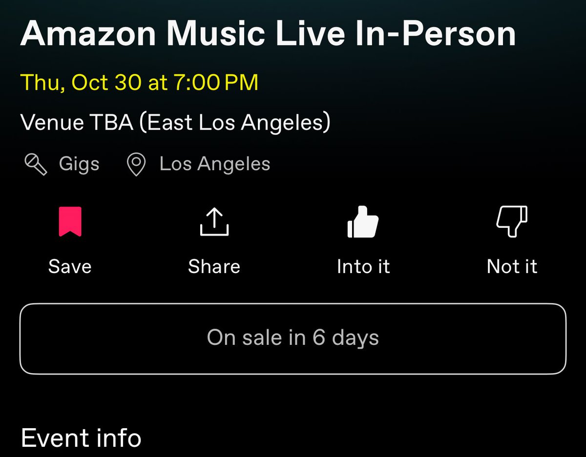 I've been checking the notifications for <a href="/amazonmusic/">Amazon Music</a> live with Foo Fighters, this morning said 3 hours for tix, been counting down . then it was 1 hour so 11:00 am ish ... no notification. now it just says 6 days x next show 💔😫