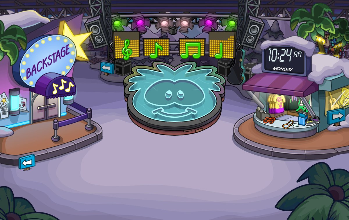 ChillyCPR's tweet photo. 2013- Ski Hill + Ninja Headquarters (Card-Jitsu Party- Yes it counts, the room picked for the 10th anniversary was mislabeled)
2014- Cove (Pirate Party)
2015- Plaza (Rainbow Puffle Party)
2016- Snow Forts + Back Stage (Music Jam) https://t.co/nTqAZyMGmC