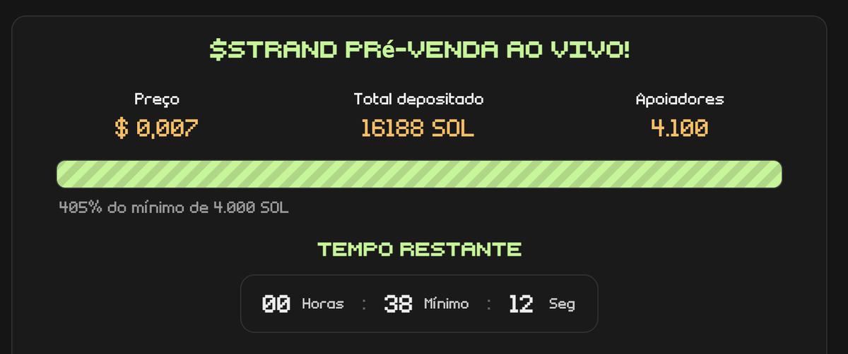 othiago_moura's tweet photo. Sem duvidas isso aqui é uma das coisas mais doidas que coloquei dinheiro, fiquei acompanhando durante 2 dias, hoje faltando apenas 1 hora para acabar a pré venda eu resolvi colocar um pouco, torcendo para @blockstranding ser um sucesso, sem risco sem ganho!!! $STRAND https://t.co/SEW40rcoHx