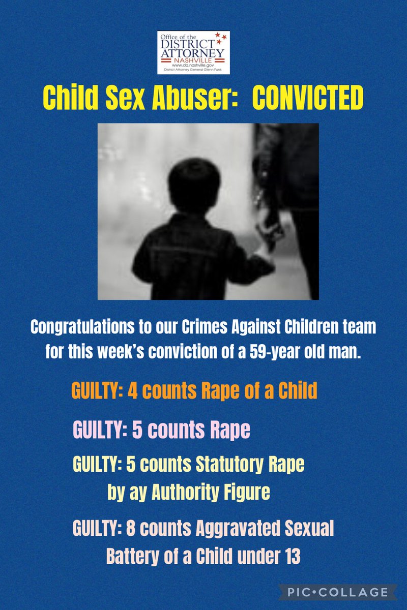 Congratulations to our Crimes Against Children Prosecution Team for securing a jury verdict this week of GUILTY on all counts against a Child Sex Offender.  
ADA’s Jeff George, Matt Thomas, VWC Cora Townsend, and Investigator David Zoccola brought Justice to a hurting family.