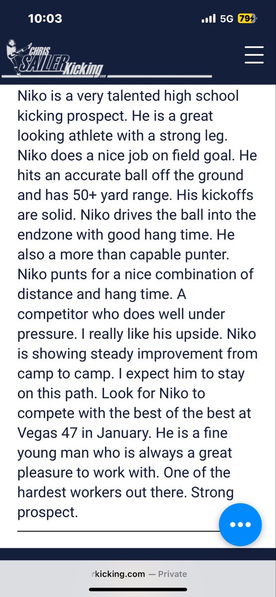 Niko Dragin 4.5 🌟 (@niko_dragin) on Twitter photo Update from <a href="/Chris_Sailer/">Chris Sailer Kicking</a> after the Los Angeles Camp! 
<a href="/SeaKingFootball/">Palos Verdes HS Football</a> <a href="/NextLevelKick1/">NextLevelKicking</a> <a href="/3PointKicking/">3Point Kicking</a> <a href="/GP_Recruiting/">GamePlan Recruiting</a> <a href="/latsondheimer/">eric sondheimer</a> <a href="/kt_recruiting/">Kicker Tracker Recruiting</a> Update from <a href="/Chris_Sailer/">Chris Sailer Kicking</a> after the Los Angeles Camp! 
<a href="/SeaKingFootball/">Palos Verdes HS Football</a> <a href="/NextLevelKick1/">NextLevelKicking</a> <a href="/3PointKicking/">3Point Kicking</a> <a href="/GP_Recruiting/">GamePlan Recruiting</a> <a href="/latsondheimer/">eric sondheimer</a> <a href="/kt_recruiting/">Kicker Tracker Recruiting</a>