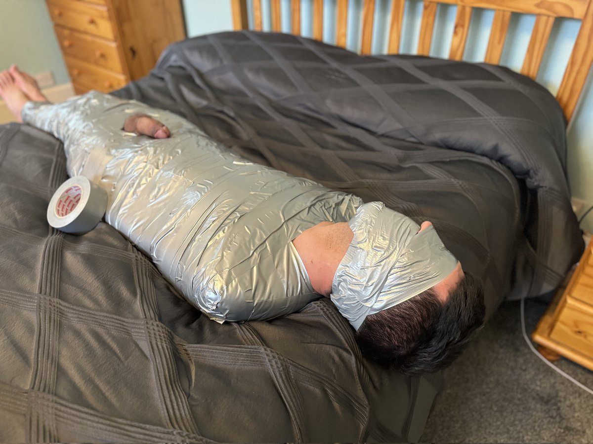 When no one can hear you complain... <a href="/fetishdreamer95/">FetishDreamer</a> made sure the tape was really tight. 🥵