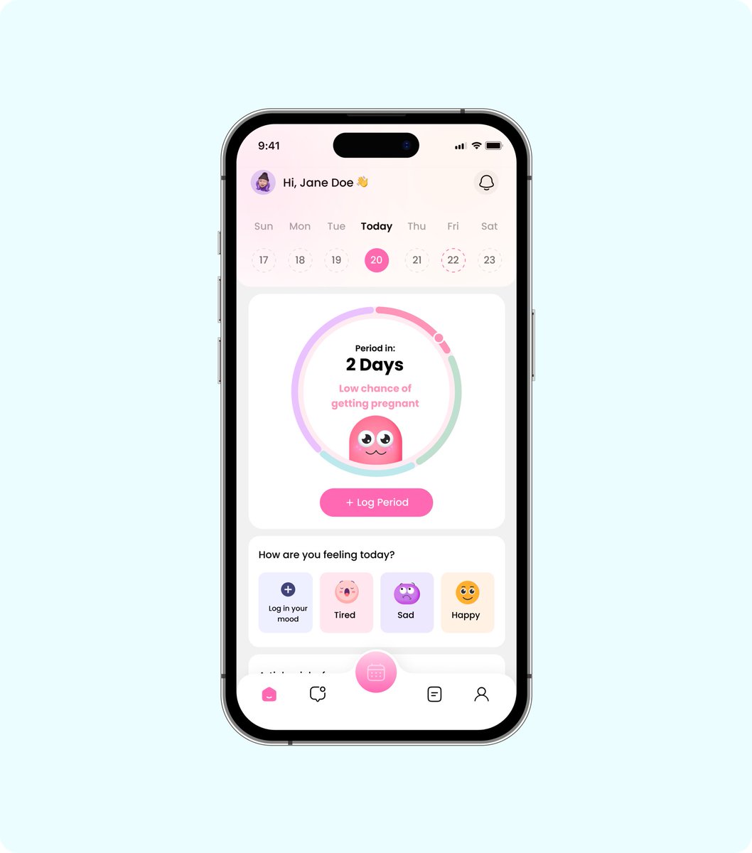 fancyjewel0's tweet image. Worked on a mobile experience for breast cancer awareness and period tracking, and it’s one of those projects that reminded me why I love what I do