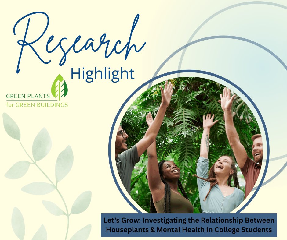 College students + houseplants = mental health boost? 🌱 A new review finds interacting with plants can reduce anxiety &amp; depression, especially in personalized spaces. greenplantsforgreenbuildings.org/portfolio-item…
#MentalHealth #Houseplants #StudentWellness