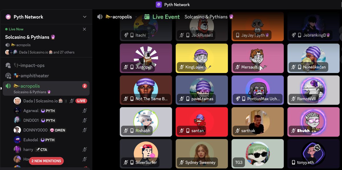 This is the BEST Event <a href="/PythNetwork/">Pyth Network 🔮</a> x <a href="/Solcasinoio/">Solcasino.io</a> 🔥 and the CEO of Solcasino <a href="/0xTG3/">TG3</a> with us 🔥

And look who is beside him there 👀
🔥 Drop Your Solana Wallet FREE $SCS 🔥