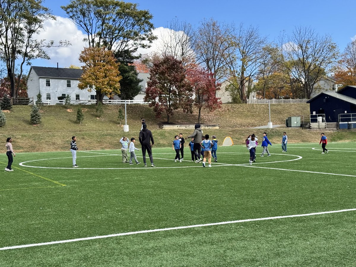 A perfect fall day for recess with <a href="/msisoccer/">MSI - Montgomery Soccer Inc.</a> 🍂⚽️. K-5 students have been enjoying the organized soccer games during recess on Fridays! <a href="/HarrietTubmanES/">Harriet R. Tubman Elementary School</a> <a href="/CSconnect_MCPS/">MCPS Community Schools Team</a>
