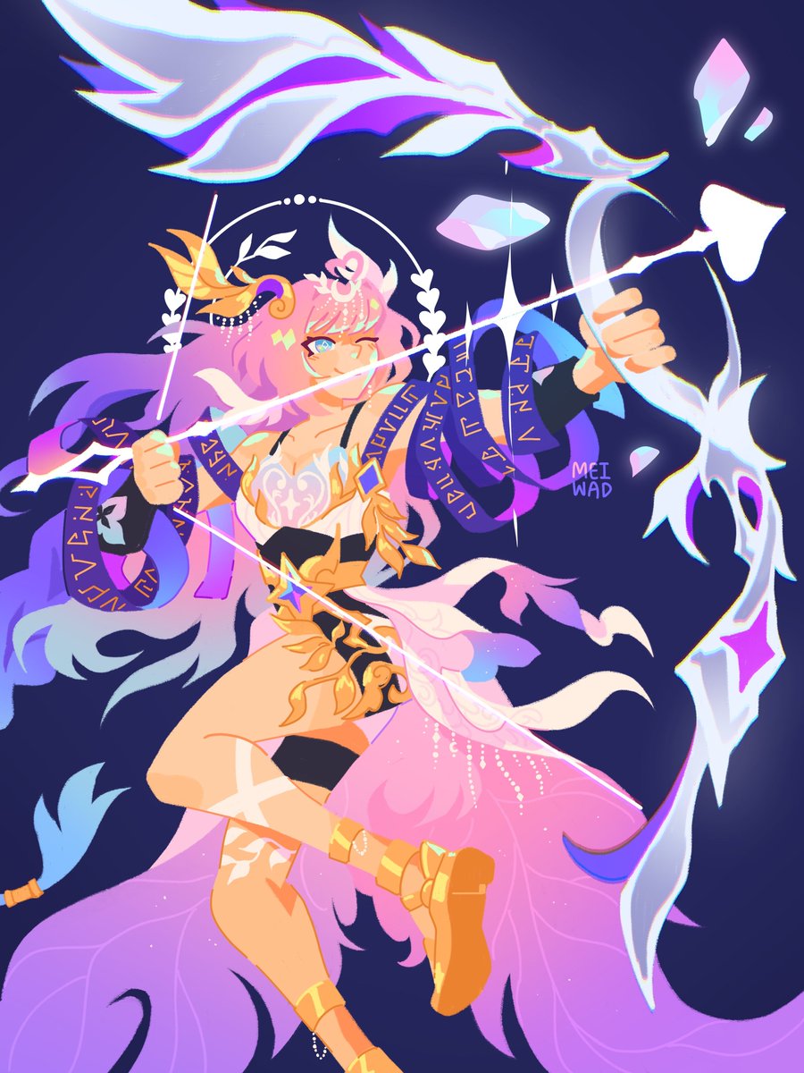 my take on cyrene... (￣▽￣* ")ゞ