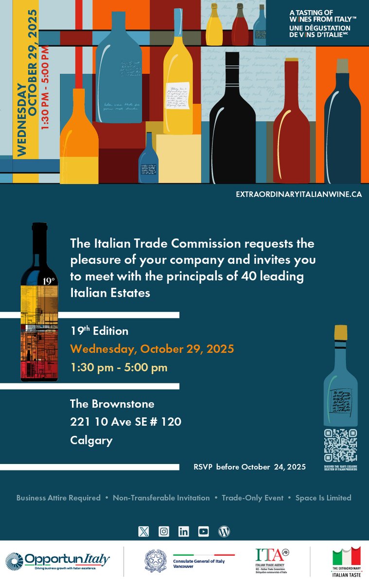 CulinaireMag's tweet photo. Hospitality and beverage trade! 
If you are working in restaurants or liquor stores, or an importer/agent, or wine media, register now for this free walkaround tasting on October 29 with the principals of 40 wine estates!
https://t.co/IPwJnKYlAX https://t.co/hpyLlgnKvf