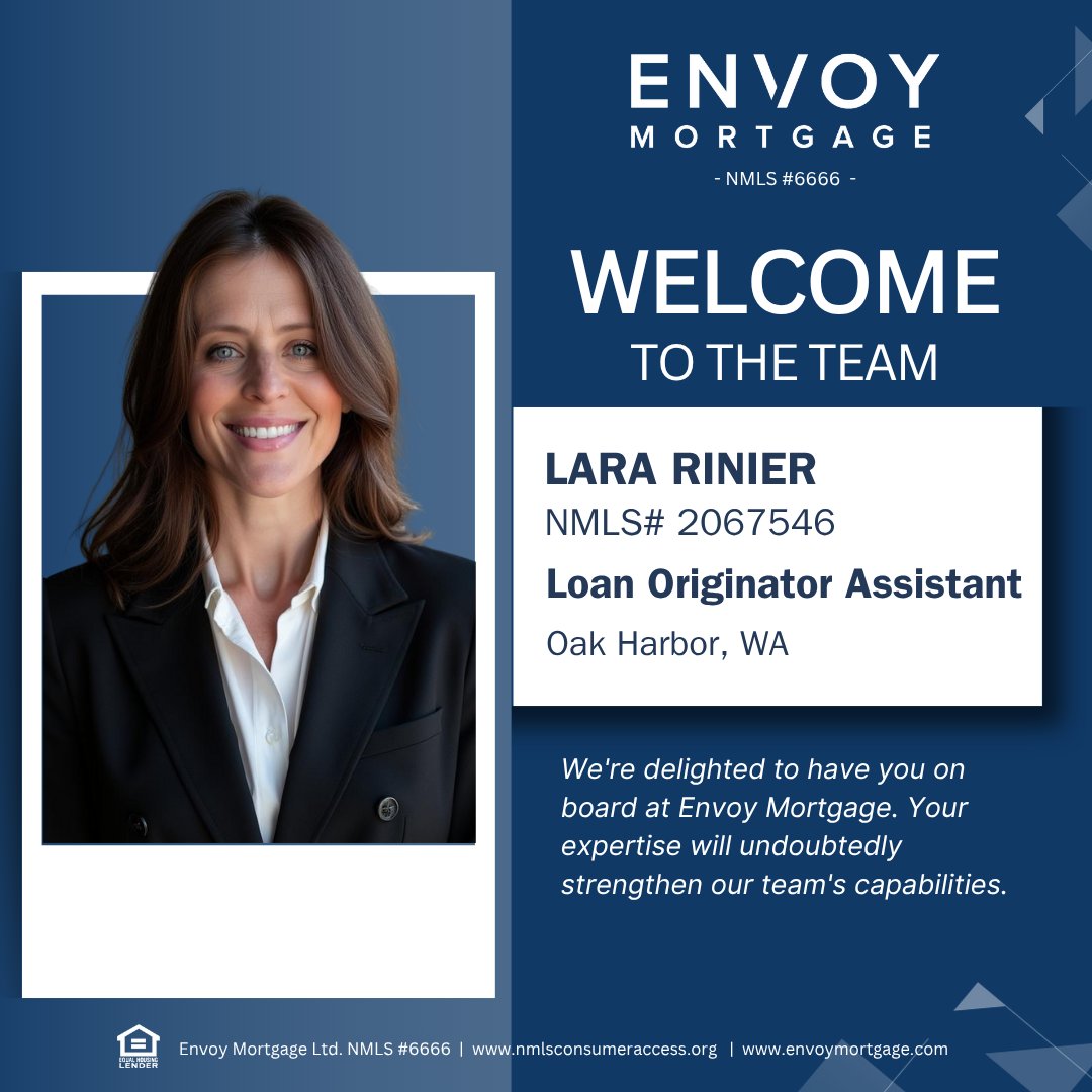 EnvoyMortgage's tweet image. Let’s give a big, warm “WELCOME TO THE ENVOY TEAM!” to our new colleagues! 🙌

#Newteam #EnvoyTeam #WelcomeAboard #MortgageExperts #HomeBuying #TeamGrowth #2025Goals #Envoymortgage #Strong #Dreamhome #Happyhouse #Loanassistance