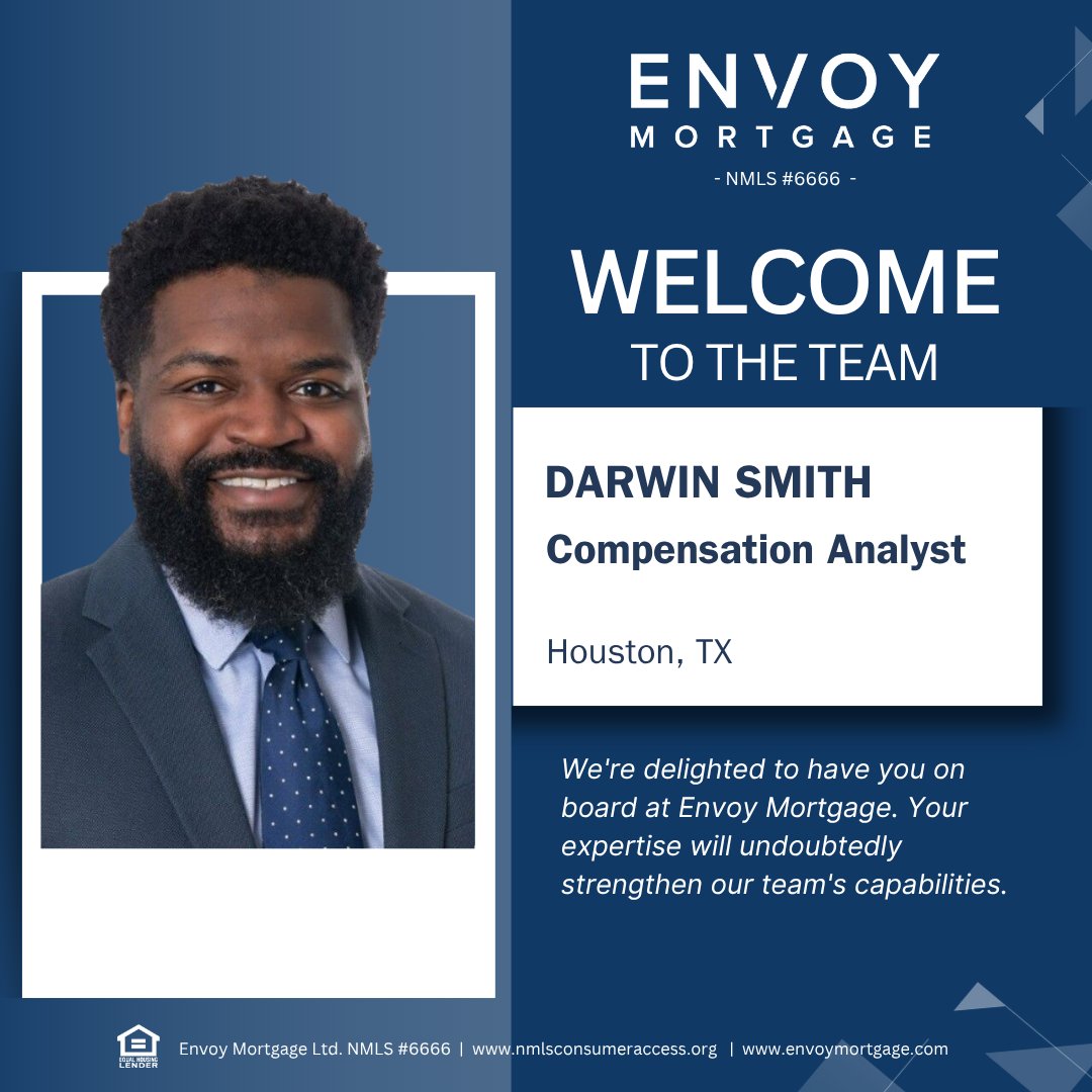 EnvoyMortgage's tweet image. Let’s give a big, warm “WELCOME TO THE ENVOY TEAM!” to our new colleagues! 🙌

#Newteam #EnvoyTeam #WelcomeAboard #MortgageExperts #HomeBuying #TeamGrowth #2025Goals #Envoymortgage #Strong #Dreamhome #Happyhouse #Loanassistance