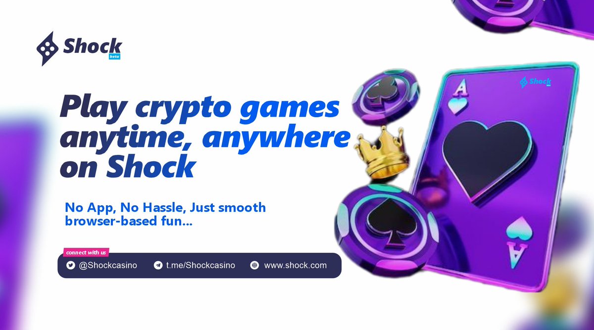 VEGAS IN YOUR HANDS!
🌟 No passport needed! Shock brings 5000+ games, live dealers &amp; sports betting streamed, secure &amp; ready! 💸 $1,500 welcome bonus waiting! 
shock.com/?r=coinstore_s…

#ShockCasino #Gaming