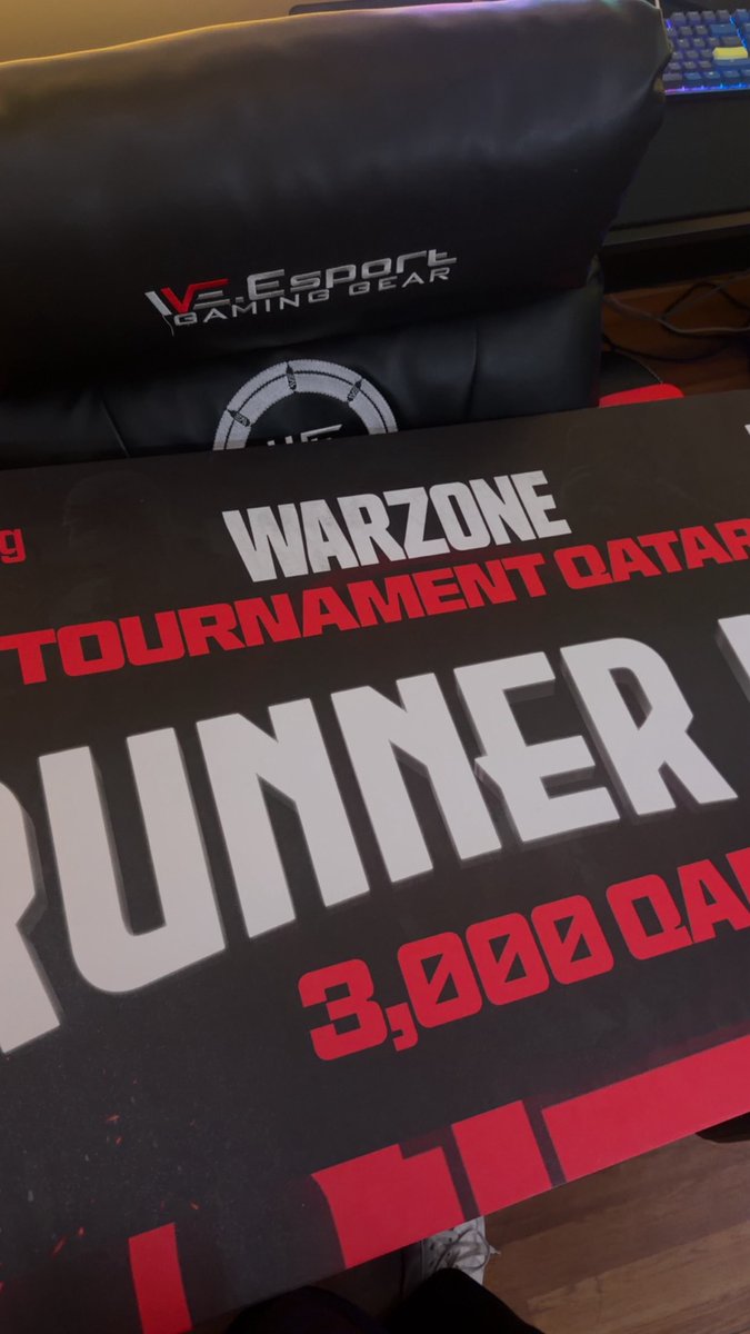 المركز الثاني ببطولة <a href="/debgaming21/">Debgaming</a> الحضورية على ١٠ الاف ريال قطري, 
الحمدلله على كل حال بالبطولة ذي بنقفل بلاك اوبس ٦ ويبقى لنا اعتقد اخر اسبوع من برايم
هالشهور ذي كانت فارقه واول سنة لي انافس فيها بالنسبة لي شكرًا من القلب والله لكل شخص دعمني الله يجزاكم الف خير ❤️❤️❤️