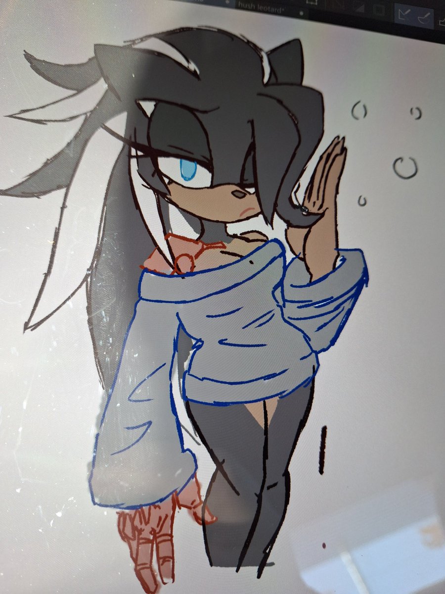 Did this at work during a lunch break, not gonna finish it.

Hush in that sweater I been seein'