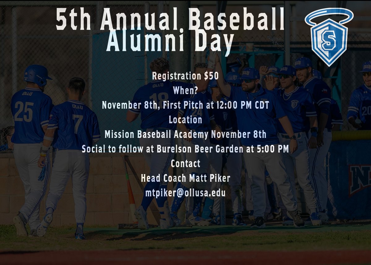 Our 5th Annual Baseball Alumni Day is around the corner. Sign up today!⚾️🪽@ollubaseball