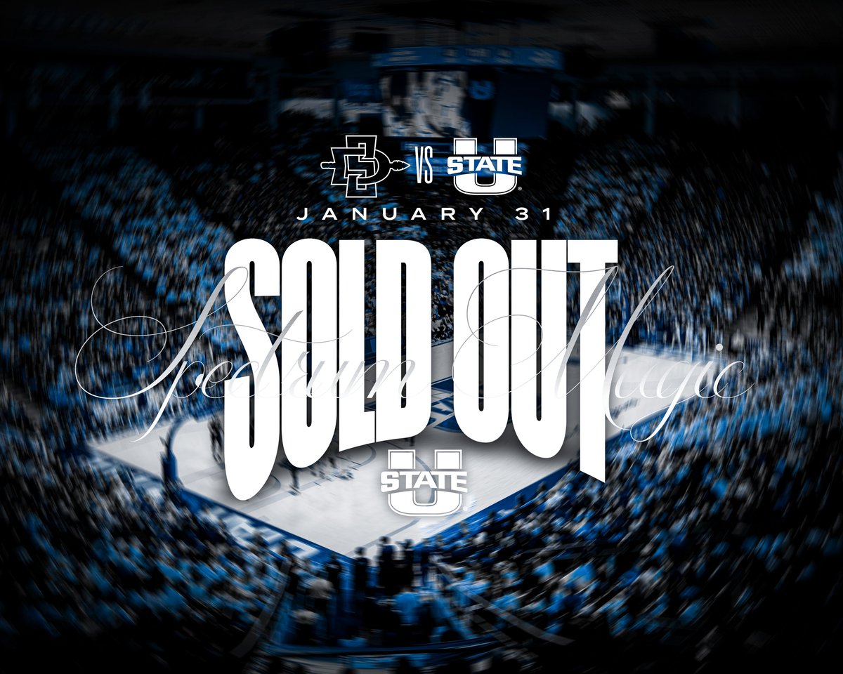 𝙎𝙊𝙇𝘿 𝙊𝙐𝙏! 

🆚 San Diego State | January 31

Ticket inventory is moving quickly for our remaining home games. Get yours today while supplies last!

🎟️➡️ usuaggies.info/4qmIzKB