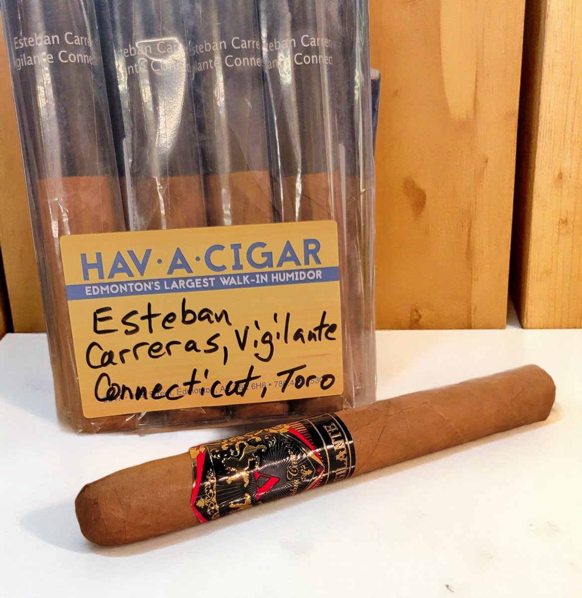 New in our store...
Esteban Carreras Vigilante Toro cigars just landed! Hand rolled in Nicaragua.