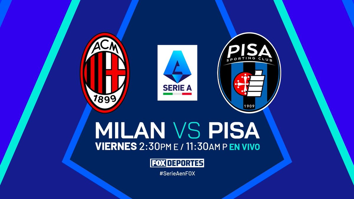 Santi Giménez y Rafa Leão titulares en el ataque del Milan para permanecer en la cima de la Serie A, ante el Pisa de Alberto Gilardino, colero del calcio, ahora con Raúl Albiol en la zaga.

<a href="/pulpozuniga/">Martín Zúñiga</a> y su servilleta, los esperamos en <a href="/FOXDeportes/">FOX Deportes</a>.