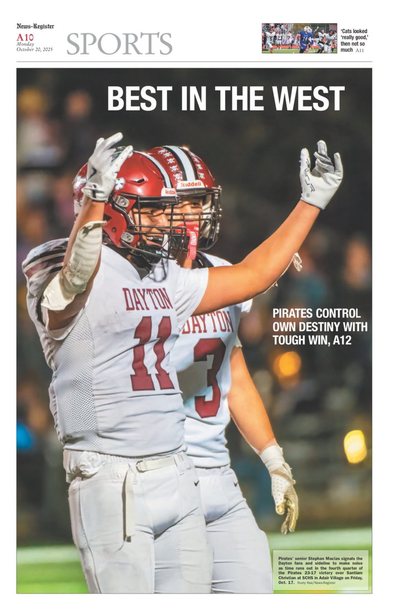 NewsRegSports's tweet image. Fall playoffs are near, and now would be a perfect time to subscribe to N-R Sports to ensure nothing is missed. Here’s a look at this week’s issues, featuring hard-nosed efforts from across the county. Subscribe: newsregister.com/subscribe