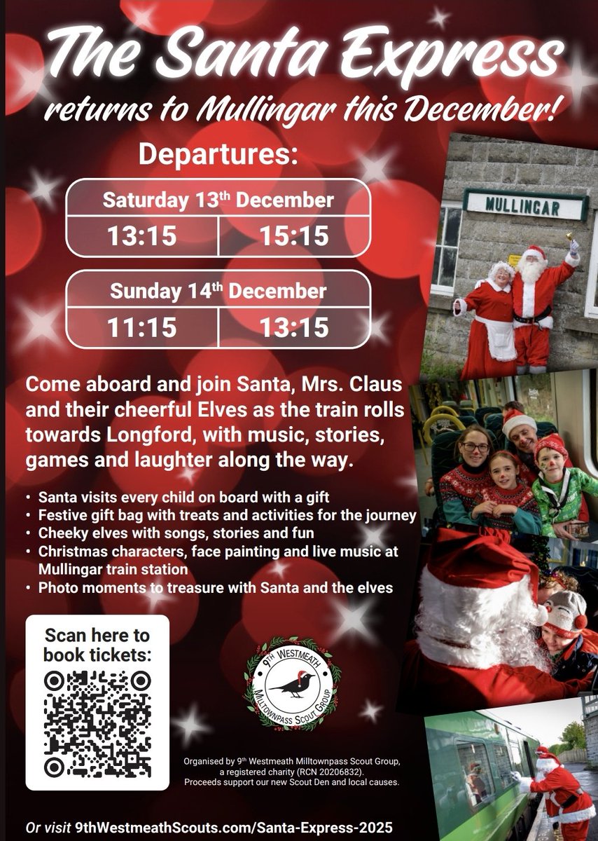 The Santa Express. 🚄🎅🏼Details on flyer.