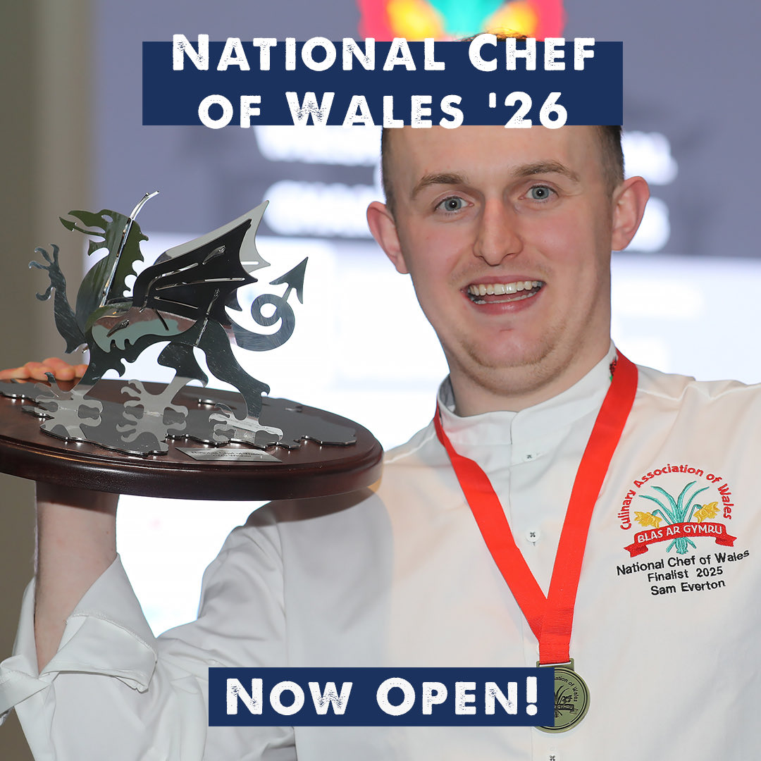 National Chef of the Year - Enter Today!
🔥 Entries are heating up and Chefs are showing incredible creativity and skill.

Don’t miss your chance!

🗓️ Closes 15 Nov
👉 Enter: culinaryassociation.wales/competitions-h…
.
#NationalChefOfTheYear #ChefsOfWales #CulinaryExcellence #Wales