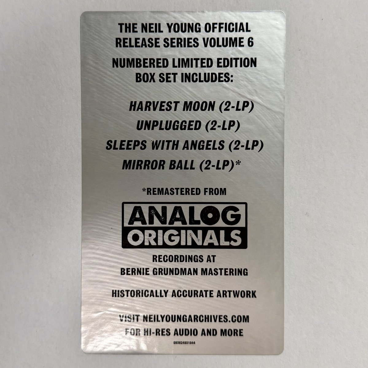 jussiertio's tweet image. Neil Young – Official Release Series Discs 26, 27, 28 &amp;amp; 29

(2025, Limited Edition)

#vinylrecords #boxset
